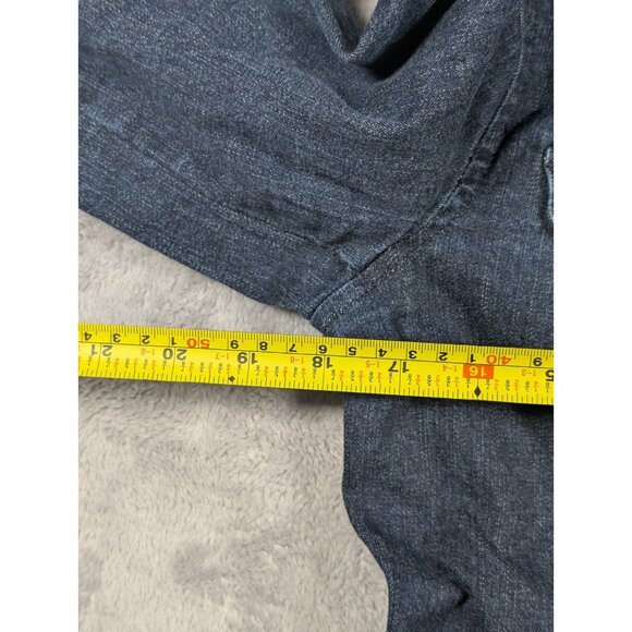 Lauren Jean Co Ralph Lauren Denim Jacket Womens Size Medium Petite Blue Classic - Picture 6 of 8